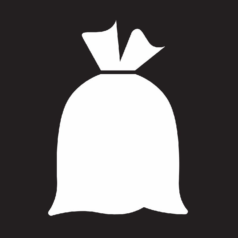 Merki fyrir söfnun blandaðs úrgangs