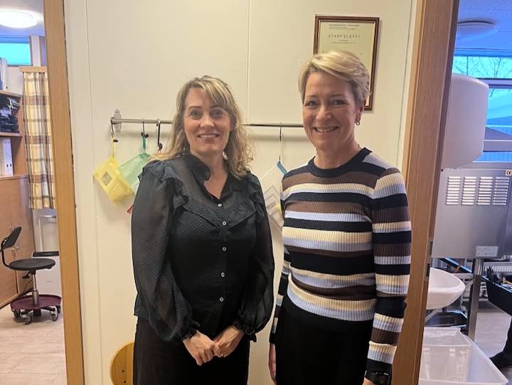 Svava Rán, leikskólastjóri á Tjarnarbæ, og Sigga Júlla.