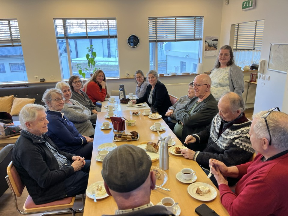 Rósa klikkar ekki á veitingunum á Sunnuhlíð.