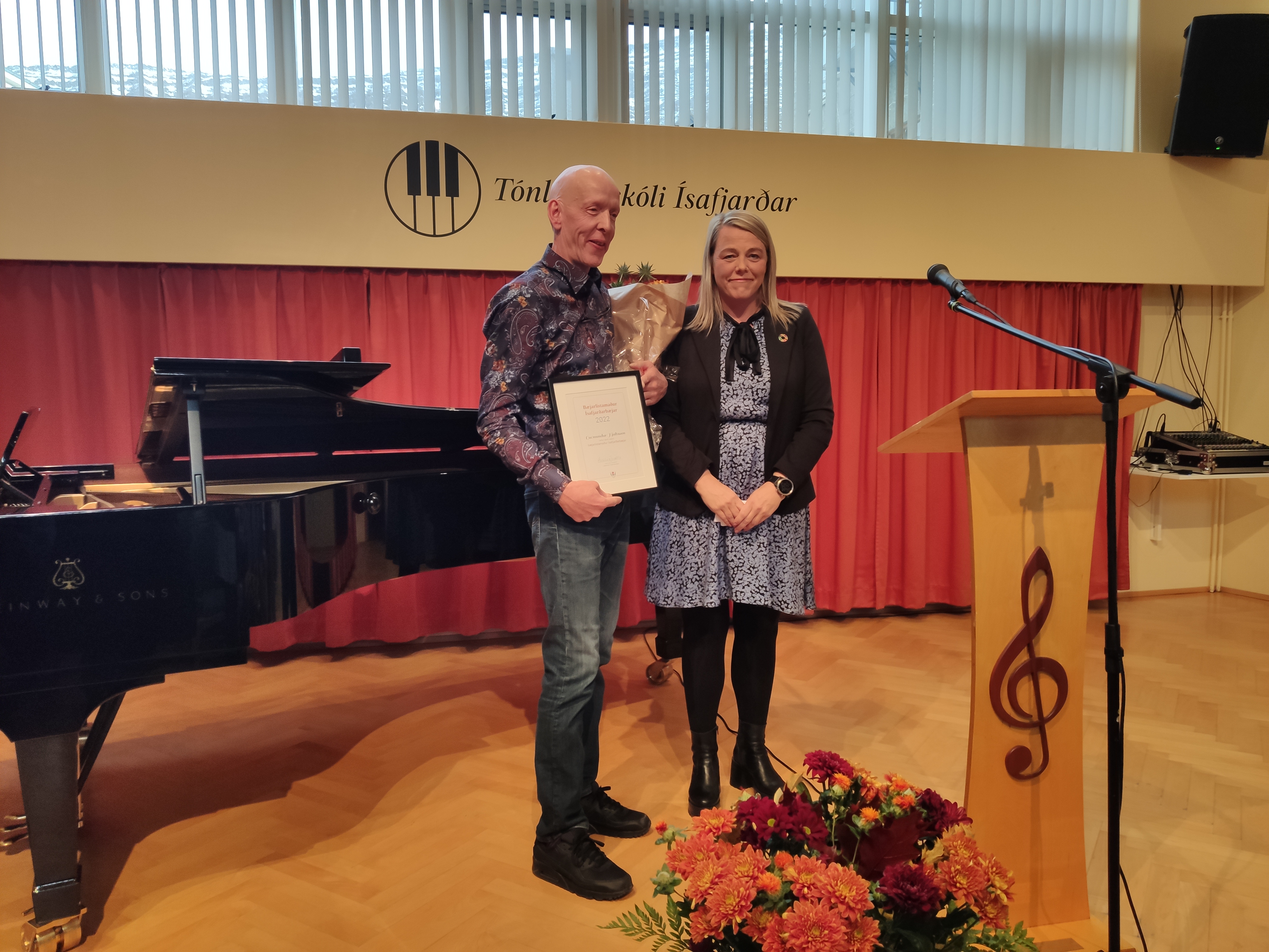 Guðmundur Hjaltason, bæjarlistamaður Ísafjarðarbæjar 2022.