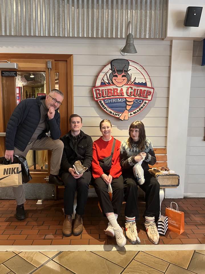 Við veitingastaðinn Bubba í Mall of America.