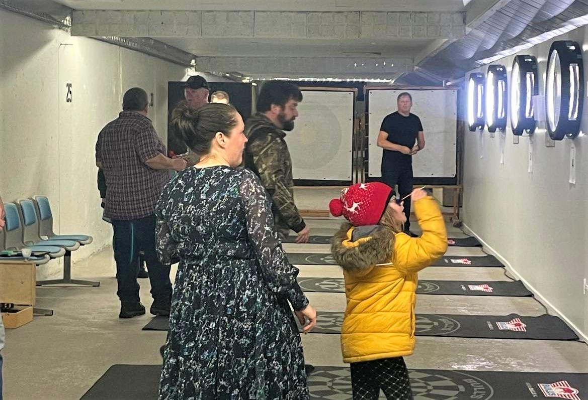 Ný aðstaða Skotís fyrir píludeildina.