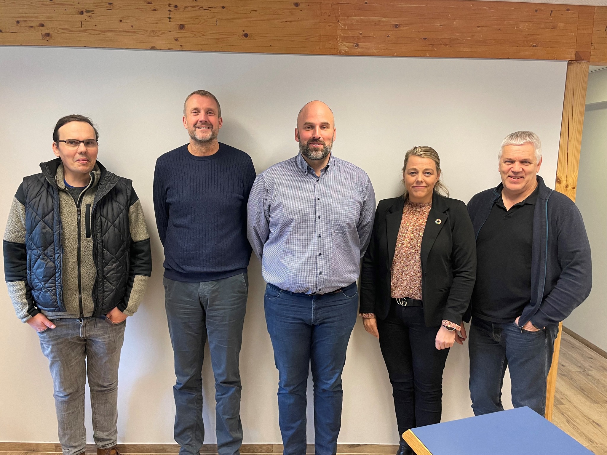 Axel, Muggur, Pálmi, Arna og Kristinn á fundi Ísafjarðarbæjar með Vegagerðinni