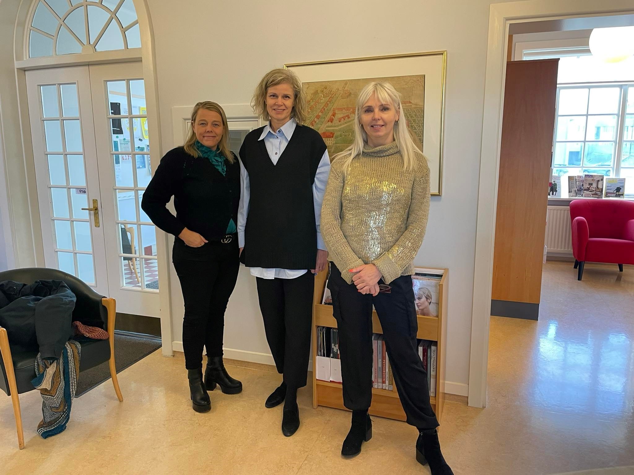 Arna Lára með Eddu B. Kristmundsdóttur og Guðfinnu Hreiðarsdóttur.