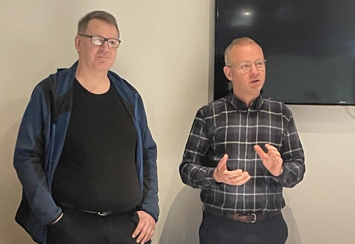 Kristinn Mar Einarsson, hjá Vélsmiðjunni Þristi, og Jóhann Bæring Gunnarsson, framkvæmdastjóri Ístækni.