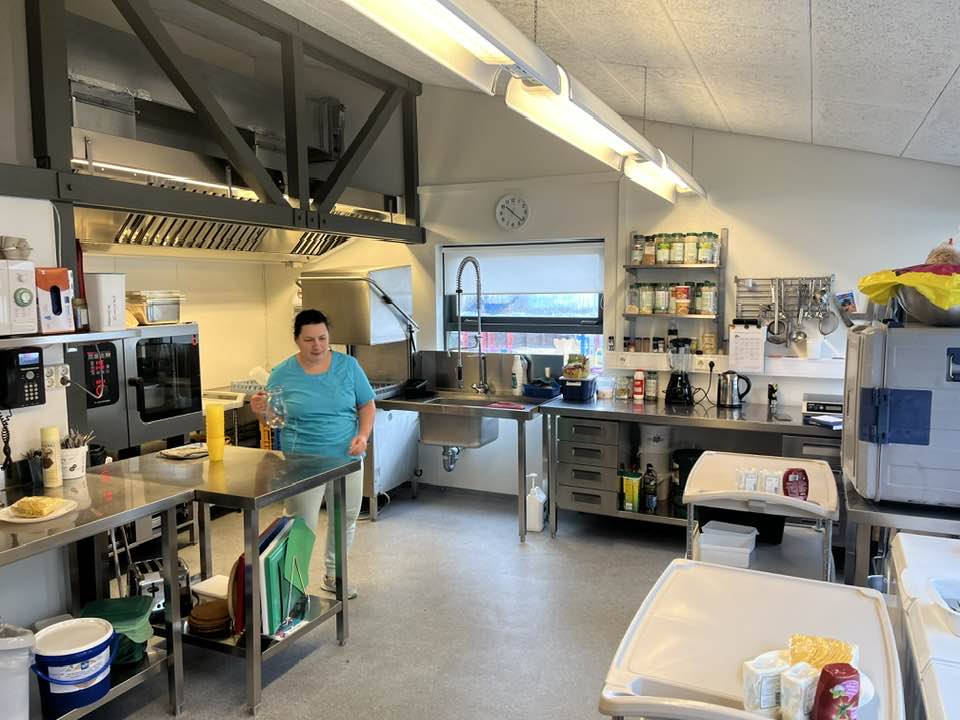 Eldhúsið á leikskólanum á Þingeyri.