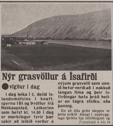 Úr dagblaðinu Tímanum, 19. júlí 1980.