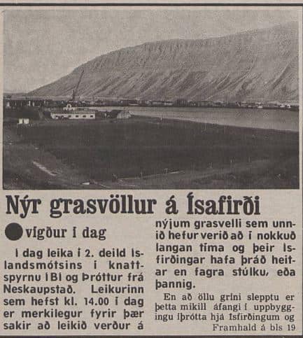 Úr dagblaðinu Tímanum, 19. júlí 1980.