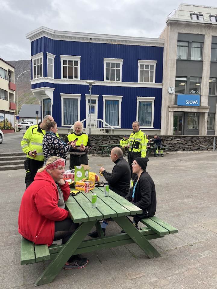 Vinnuhópurinn á Silfurtorgi.