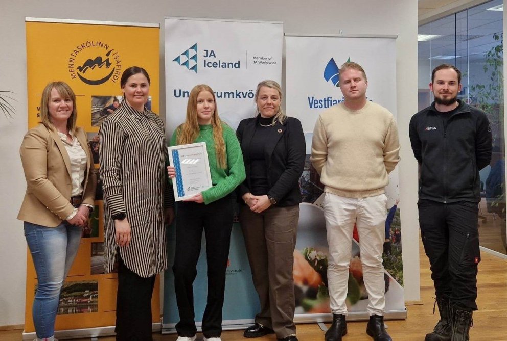 Frá vörumessu Menntaskólans á Ísafirði.