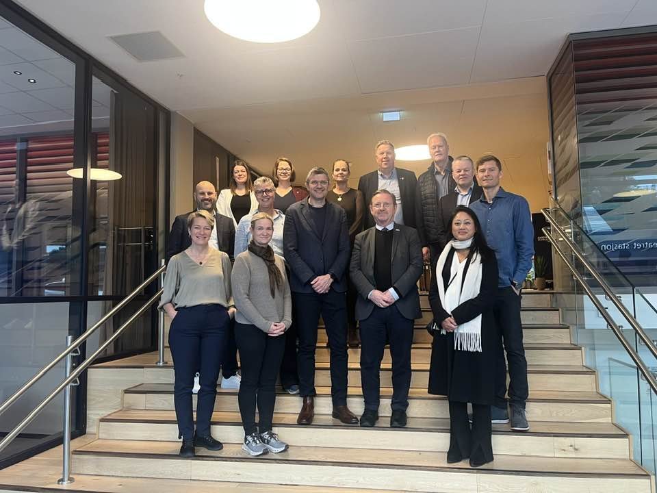 Í húsi Samtaka sveitarfélaga í Osló.