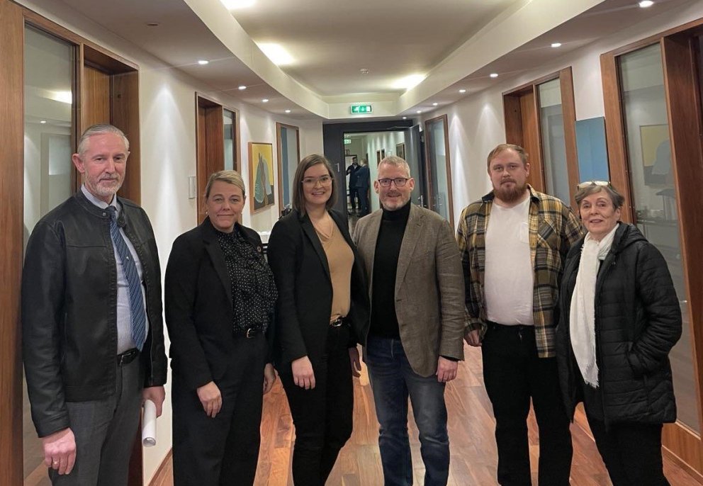 Fulltrúar Vestfjarða sem mættu á fund umhverfis- og samgöngunefndar Alþingis.