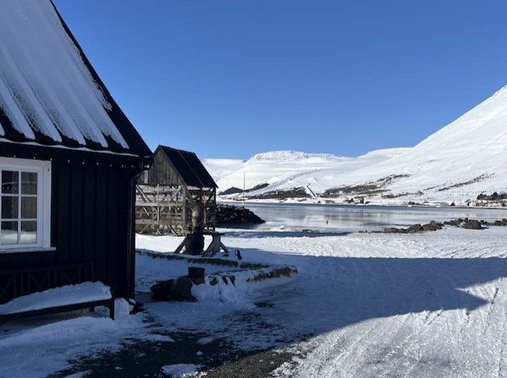 Það var fallegt veður hér vestra á miðvikudag.