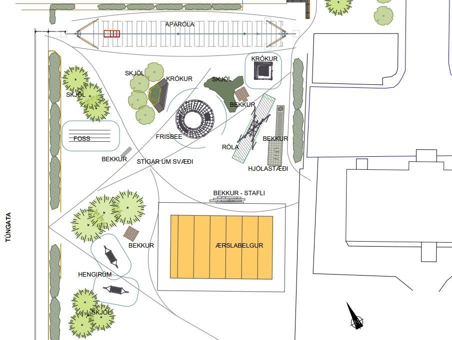 Hluti af forhönnun Gamla gæsló. Smellið á hlekkinn neðst í fréttinni til að skoða skjalið í heild.