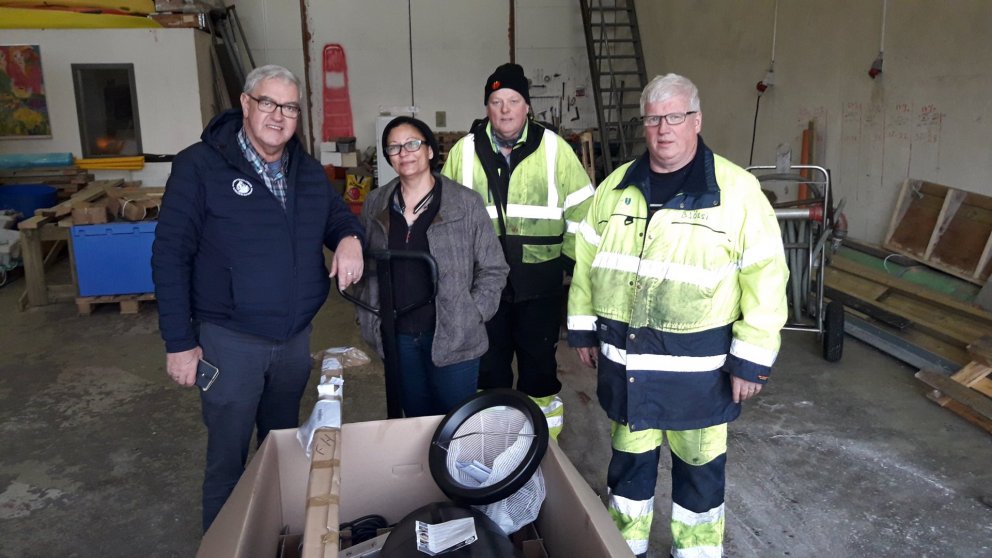 Guðmundur M. Kristjánsson, Celeste Biles, Heimir Tryggvason og Björn Jóhannsson. Mynd: Ralf Trylla.