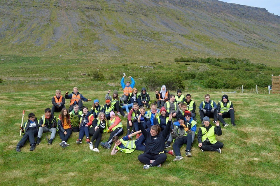 Frá vinnuferð í Raggagarð í Súðavík.