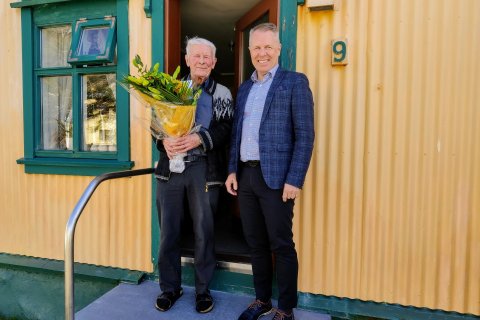 Frá 90 ára afmæli Villa Valla, heiðursborgara Ísafjarðarbæjar.
