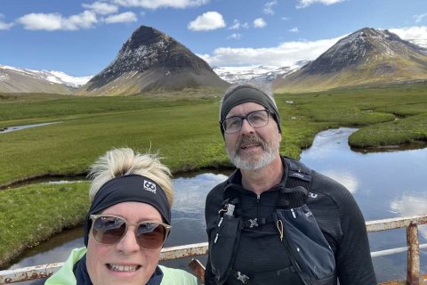 Laugardagshlaupið tekið í Önundarfirði.