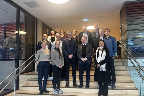 Í húsi Samtaka sveitarfélaga í Osló.