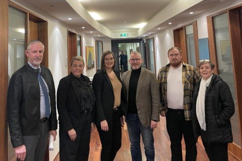Fulltrúar Vestfjarða sem mættu á fund umhverfis- og samgöngunefndar Alþingis.
