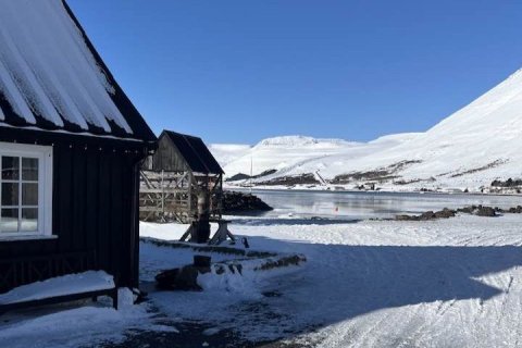 Það var fallegt veður hér vestra á miðvikudag.