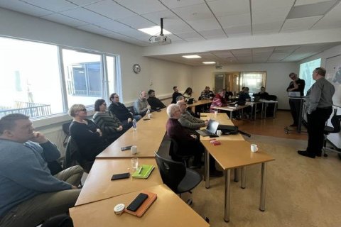 Á vinnufundi um svæðisskipulag Vestfjarða.