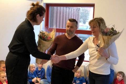 Stefanía Ásmundsdóttir, sviðsstjóri skóla- og tómstundasviðs Ísafjarðarbæjar, Kristján Þór Kristjáns…