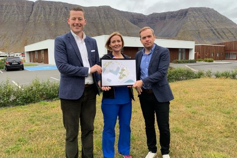 Gylfi Ólafsson, forstjóri Heilbrigðisstofnunar Vestfjarða, Hildur Elísabet Pétursdóttir, deildarstjó…