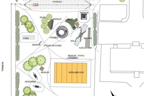 Hluti af forhönnun Gamla gæsló. Smellið á hlekkinn neðst í fréttinni til að skoða skjalið í heild.