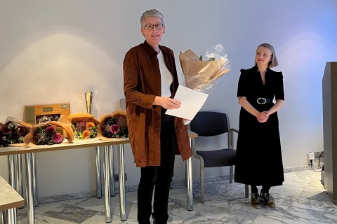 Jóhanna Oddsdóttir ásamt Hrafnhildi Hrönn Óðinsdóttur, formanni íþrótta- og tómstundanefndar.