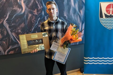 Elmar Atli Garðarson, íþróttamaður ársins 2023.