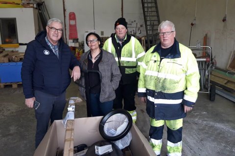 Guðmundur M. Kristjánsson, Celeste Biles, Heimir Tryggvason og Björn Jóhannsson. Mynd: Ralf Trylla.