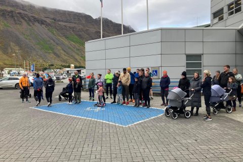 Frá styrktarhlaupi Riddara Rósu.